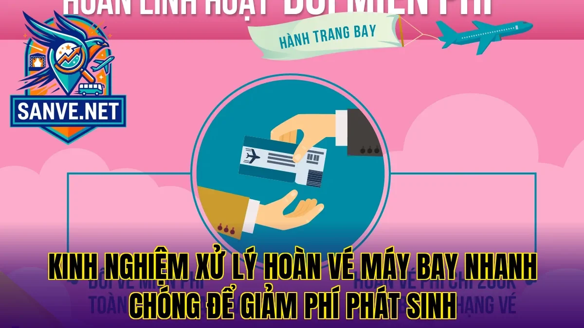 Kinh nghiệm xử lý hoàn vé máy bay nhanh chóng để giảm phí phát sinh