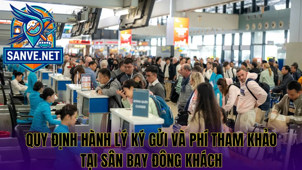Quy định hành lý ký gửi và phí tham khảo tại sân bay đông khách
