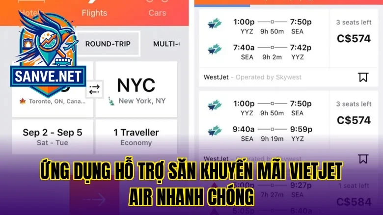 Ứng dụng hỗ trợ săn khuyến mãi VietJet Air nhanh chóng